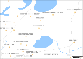 map of Djebel el Gountas